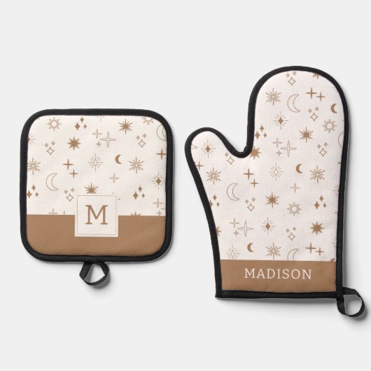 星占い星型 鍋つかみ&鍋敷きセット (正面)