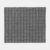 星占い毛布占星術贈り物-カスタマイズ フリースブランケット (正面(横))