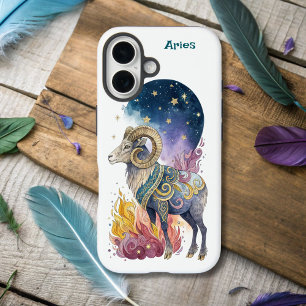星占い注入アリー〔占星術の〕十二宮図 iPhone 16ケース