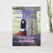 星占い誕生日 カード (正面)