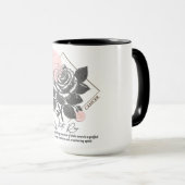 星占い/がん〔占星術の〕十二宮図徴候フラワーホワイトローズ マグカップ (正面右)