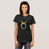 星占い〔占星術の〕十二宮図サイン4月または5月の誕生日Taurus Tシャツ (正面フル)