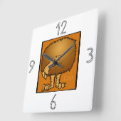 星占い〔占星術の〕十二宮図星座壁時計 スクエア壁時計 (傾斜)