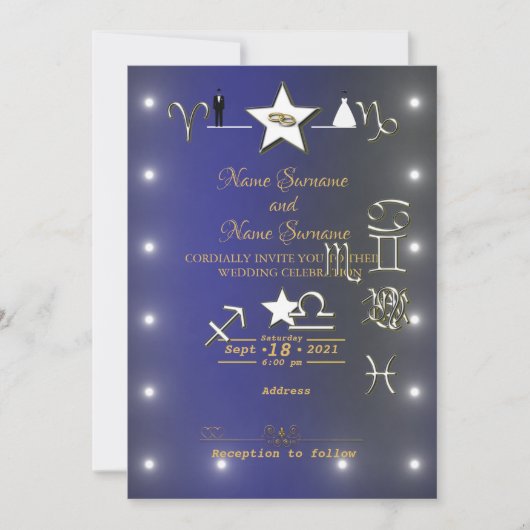 星占い 招待状 (正面)