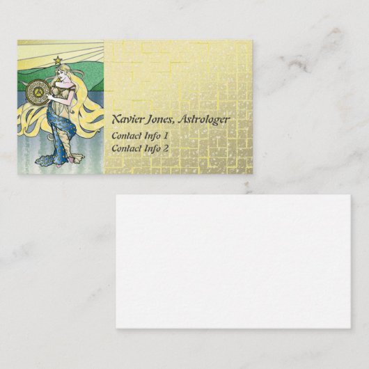 星占パーソナライズされたい女神の名刺 名刺 (正面/裏面)