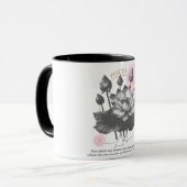 星占/魚座〔占星術の〕十二宮図サインフラワーロータス マグカップ (正面左)