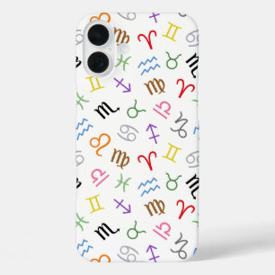 星印シンボルパターン色+白 iPhone 16 PLUSケース