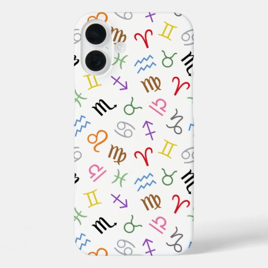 星印シンボルパターン色+白 Case-Mate iPhoneケース (裏面)
