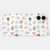 星印シンボルパターン色+白 Case-Mate iPhoneケース (裏面 (横))