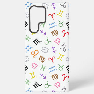 星印シンボルパターン色+白 SAMSUNG GALAXY S22 ULTRAケース