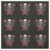 星及びスカルの生地 ファブリック (見本)