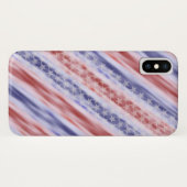 星及びストライプで写実的なiPhoneの場合 Case-Mate iPhoneケース (裏面(横))