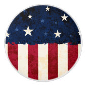星及びストライプの愛国心が強いアメリカのスタイル米国の旗 セラミックノブ (正面)