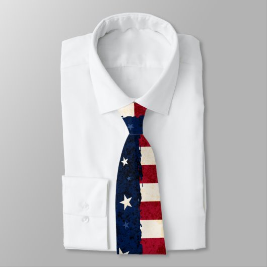 星及びストライプの愛国心が強いアメリカのスタイル米国の旗 ネクタイ (タイ)