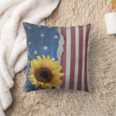 星及びストライプの愛国心が強い枕 クッション (ブランケット)
