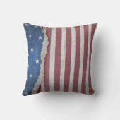 星及びストライプの愛国心が強い枕 クッション (裏面)