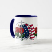 星及びバラ-マグ マグカップ (正面左)