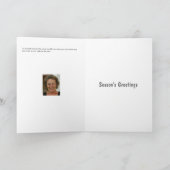 星団のSnowyの木のクリスマスカード シーズンカード (内部)