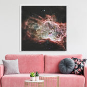 星団は炎の星雲の中心にある。 キャンバスプリント (インサイチュ (リビング))
