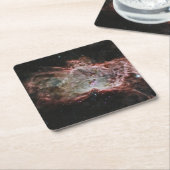星団は炎の星雲の中心にある。 スクエアペーパーコースター (アングル)