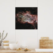 星団は炎の星雲の中心にある。 ポスター (キッチン)
