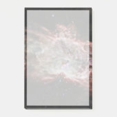 星団は炎の星雲の中心にある。 ポストイット (正面)