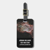 星団は炎の星雲の中心にある。 ラゲッジタグ (正面縦)