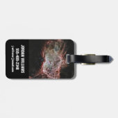 星団は炎の星雲の中心にある。 ラゲッジタグ (裏面横)