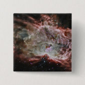 星団は炎の星雲の中心にある。 缶バッジ (正面)