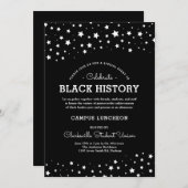 星団 |ブラックヒストリイベントB/W 招待状 (正面/裏面)