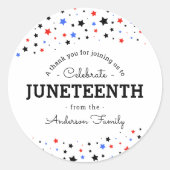 星団 | Junefech Holidayありがとうございました ラウンドシール (正面)