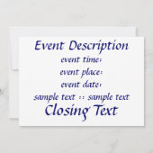 星囲み 招待状 (裏面)