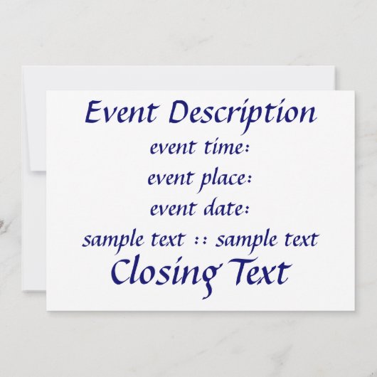 星囲み 招待状 (裏面)