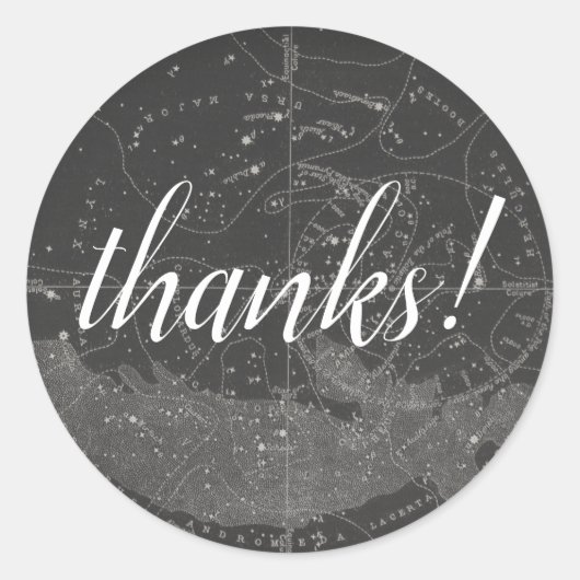 星図のシール ラウンドシール (正面)