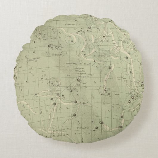 星図2 ラウンドクッション (正面)