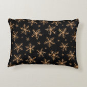 星型の水晶パターン枕 アクセントクッション (裏面)