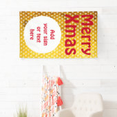 星型の透明とボタンホワイト 横断幕 (インサイチュ)