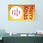 星型の透明とボタンホワイト 横断幕 (トレードショー)