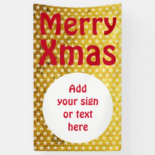 星型の透明とボタンホワイト 横断幕 (縦)