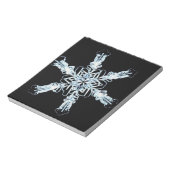 星型の雪の結晶 ノートパッド (回転)