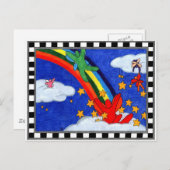 星型まき葉書 ポストカード (正面/裏面)