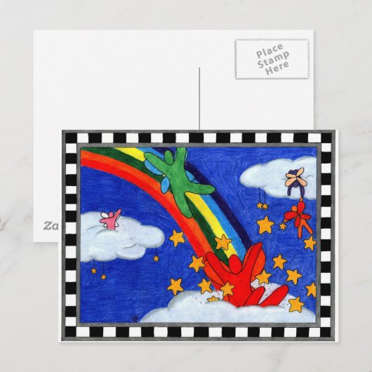 星型まき葉書 ポストカード (正面/裏面)