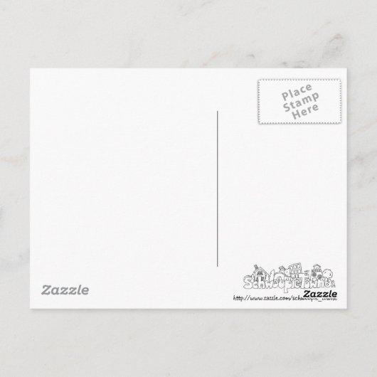 星型まき葉書 ポストカード (裏面)