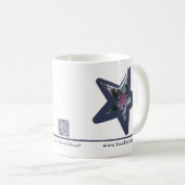 🌟星型クリスマスツリーフローリスト コーヒーマグカップ (正面右)