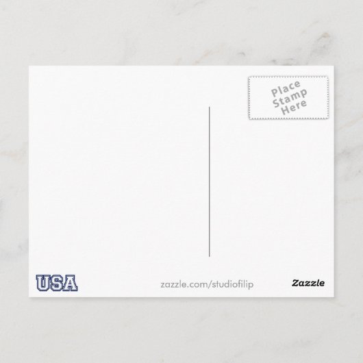 星型スタイル ポストカード (裏面)