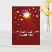 星型卒業グリーティングカード カード (黄色い花)