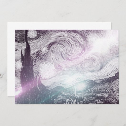 星夜の光 招待状 (正面/裏面)