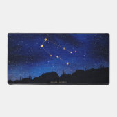 星夜の木と双子座の星座 デスクマット (正面)