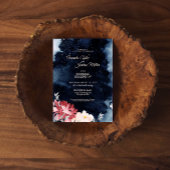 星夜の花嫁ウェディングレセプション招待状 招待状