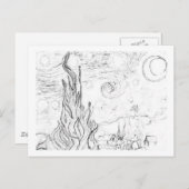 星夜スケッチ ポストカード (正面/裏面)